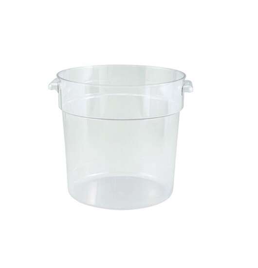 - PCRC-6, 6-Quart Polycarbonate Round Storage Container, NSF