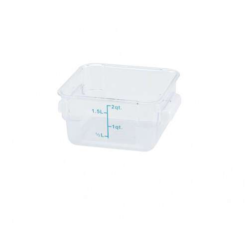 - PCSC-2C, 2-Quart Clear Square Polycarbonate Food Storage Container, NSF
