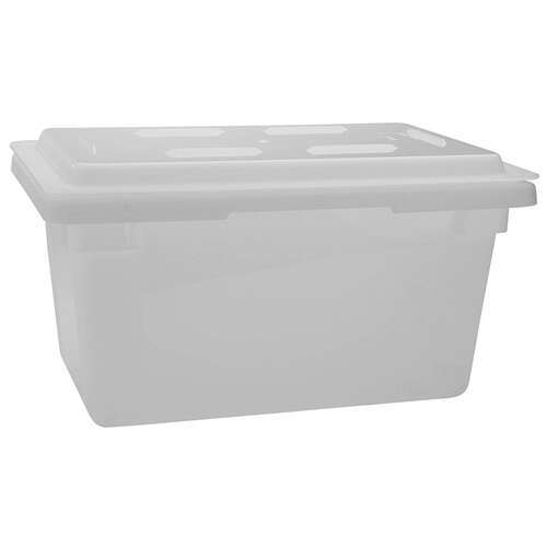 - PFHW-6, 18x12x6-Inch Polypropylene Food Storage Box, White