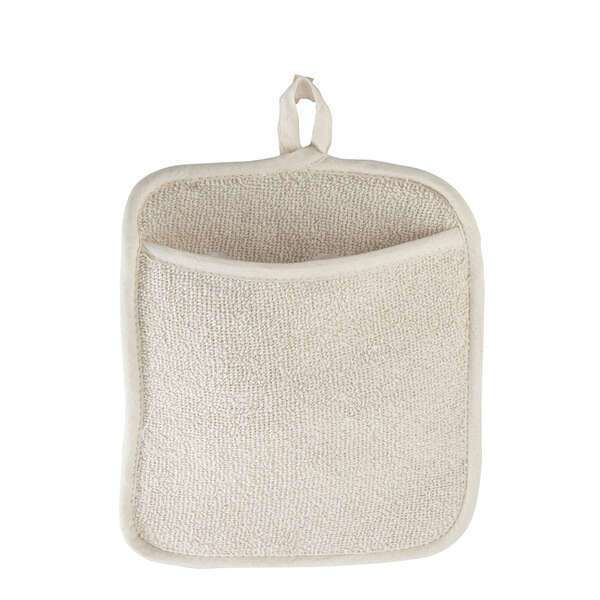 - PH-9W, 8.5x9.5-Inch White Terry Material Pot Holder with Pocket, 1 Dozen
