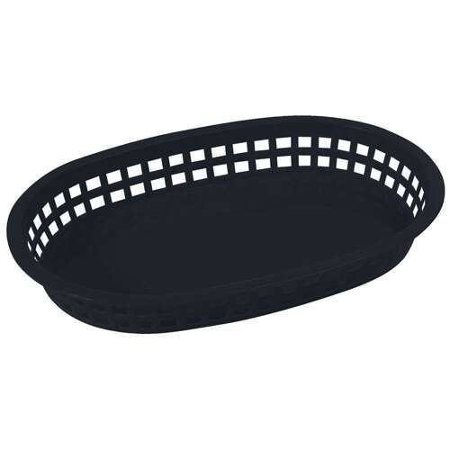 - PLB-K, Premium Oval Platter Basket, Black, 1 Dozen