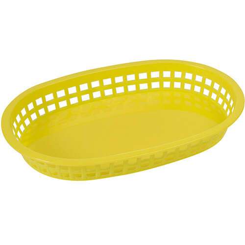 - PLB-Y, Premium Oval Platter Basket, Sunshine Yellow, 1 Dozen