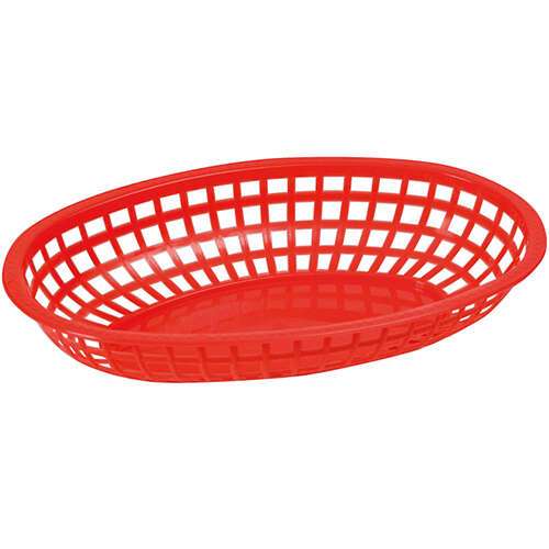 - POB-R, Premium Oval Basket, Scarlet Red, 1 Dozen