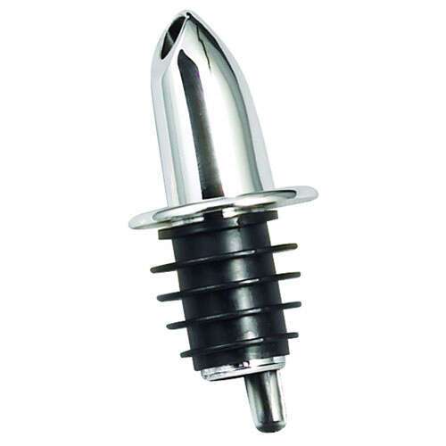 - PP-NC, Chrome Plated Free Flow Pourer, No Collar, 1 Dozen
