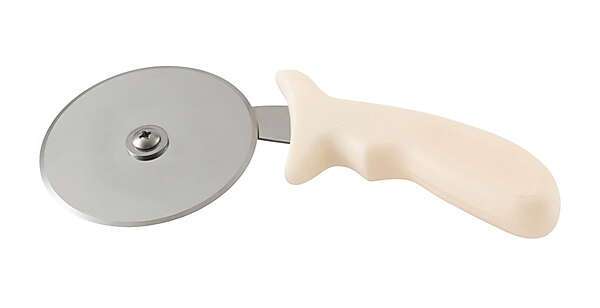 - PPC-2W, 2.5-Inch Diameter Blade Pizza Cutter with White Polypropylene Handle, NSF