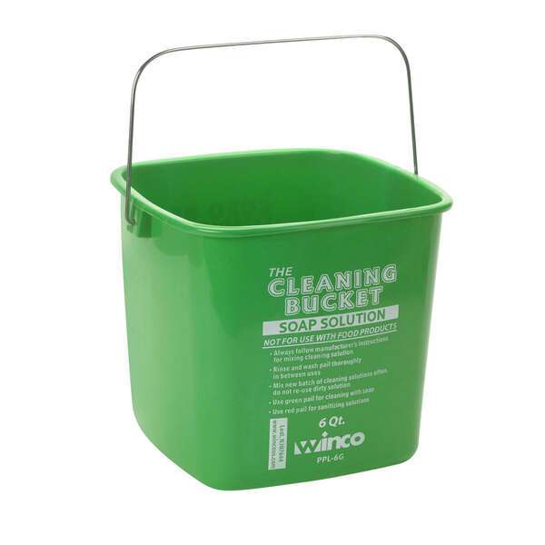 - PPL-6G, 6-Quart Cleaning Bucket, Green Soap Solution