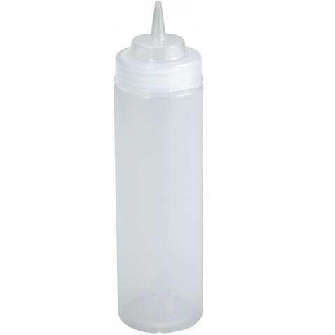 PSW-16, 16-Ounce Clear Wide Mouth Squeeze Bottle
