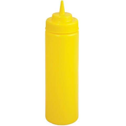 - PSW-24Y, 24-Ounce Yellow Wide Mouth Squeeze Bottle
