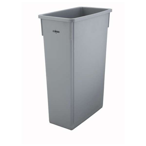 - PTC-23SG, 23-Gallon Gray Slender Trash Can, EA (Cover Not Included)