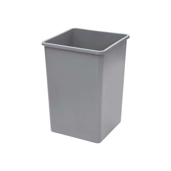 - PTCS-35G, 35 Gallon Gray Square Plastic Trash Can