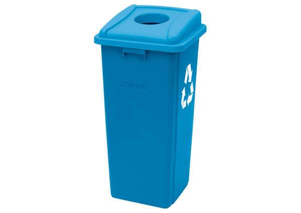 PTCSB-23L, Blue Plastic Bottle and Can Recycling Cover for PTCS-23L Bin