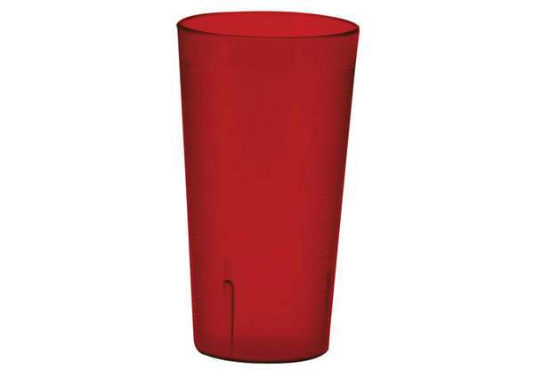 PTP-05R, 5-Ounce Red Pebbled Plastic Tumblers, 1 Dozen