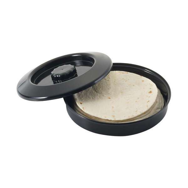 - PTW-7K, 7.5x1.87-Inch Black Tortilla Warmer/Server with Lid
