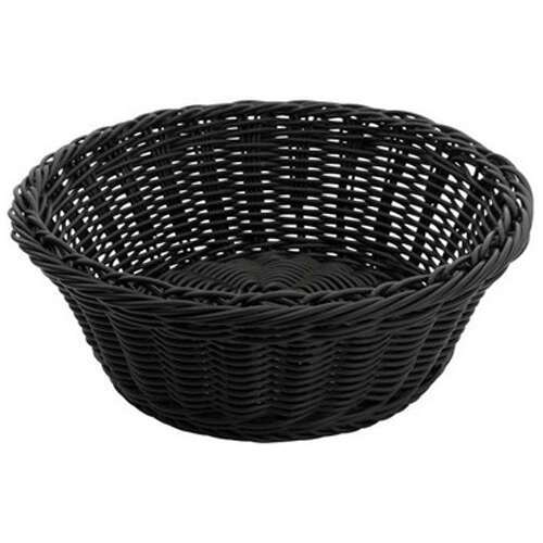 - PWBK-88R, 8.25-Inch Round Polypropylene Woven Baskets, Black, 12-Piece Pack (Discontinued)