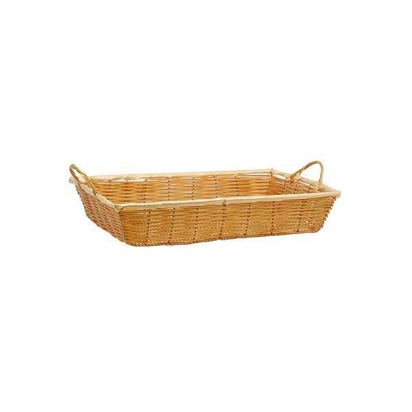 PWBN-12B, 12x8x3-Inch Oblong Poly Woven Basket with Handles