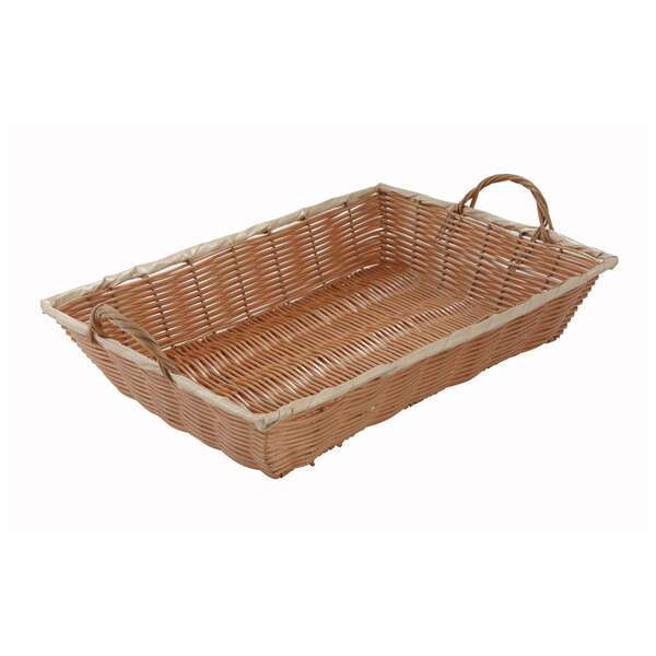 - PWBN-16B, 16x11x3-Inch Oblong Poly Woven Basket with Handles