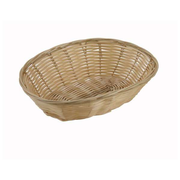 - PWBN-9V, 9.5x6.25x3-Inch Oval Poly Woven Basket, 1 Dozen