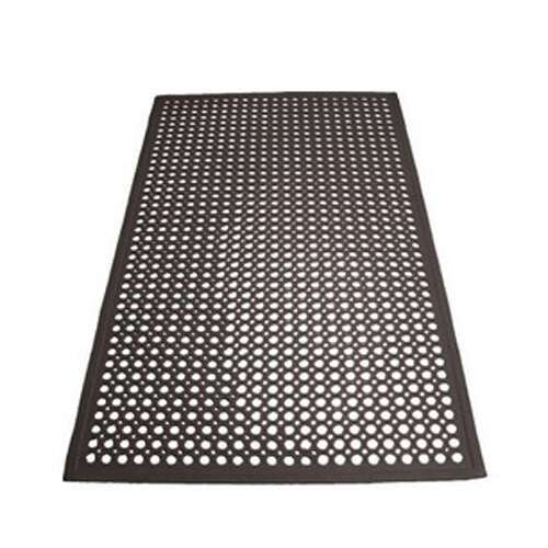 - RBM-35K, 36x60x0.5-Inch Anti-Fatigue Grease-Resistant Beveled Rubber Floor Mat, Black