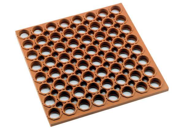 - RBMH-35R, 36x60x0.75-Inch Heavy-Duty Grease-Resistant Anti-Fatigue Thick Rubber Floor Mat, Red