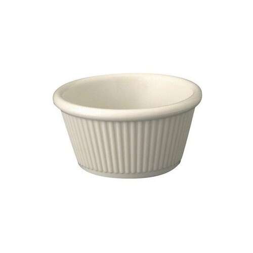 - RFM-3B, 3-Ounce Fluted Melamine Ramekins, Bone, 1 Dozen