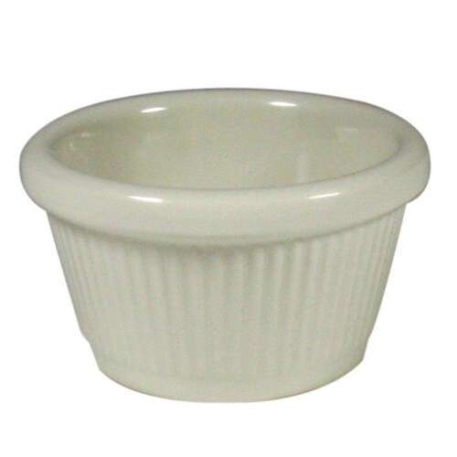 - RFM-4B, 4-Ounce Fluted Melamine Ramekins, Bone, 1 Dozen