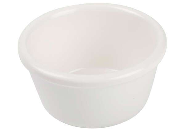 - RP-1W, 1.5-Ounce Plain Melamine Ramekins, White, 1 Dozen