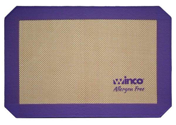 - SВЅ-11PP, Purple Silicone Baking Mat, Quarter-size, 8.25" x 11.75", Allergen Free