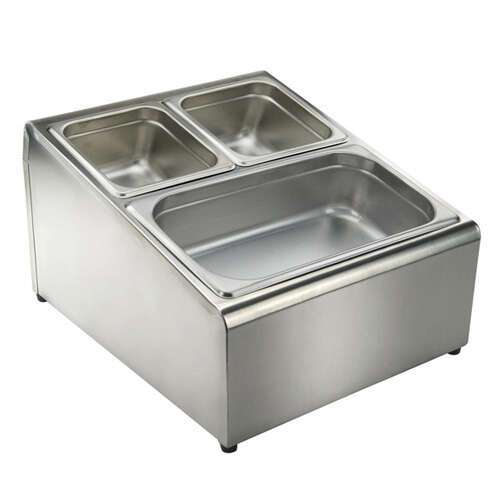 Winco SCPH-33 18/8 Stainless Steel Condiment Packet Holder, PC