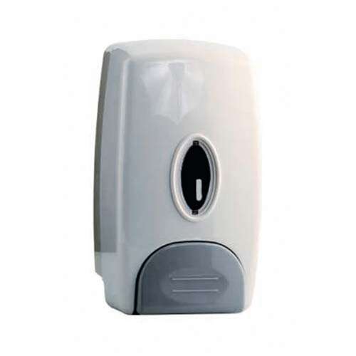 - SD-100 1-Liter Capacity Wall Mount Manual Soap Dispenser White, EA