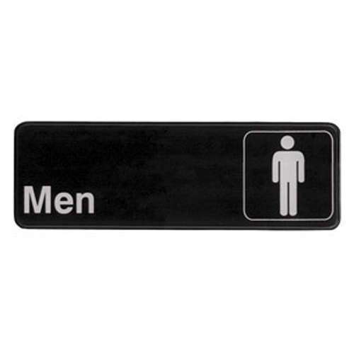 - SGN-311, 9x3-inch 'Men' Black Information Sign