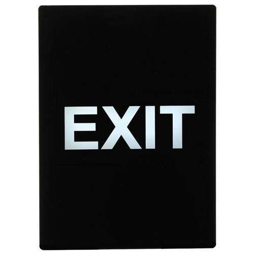 - SGN-805, 11.8x8.4-inch "Exit" Information Sign