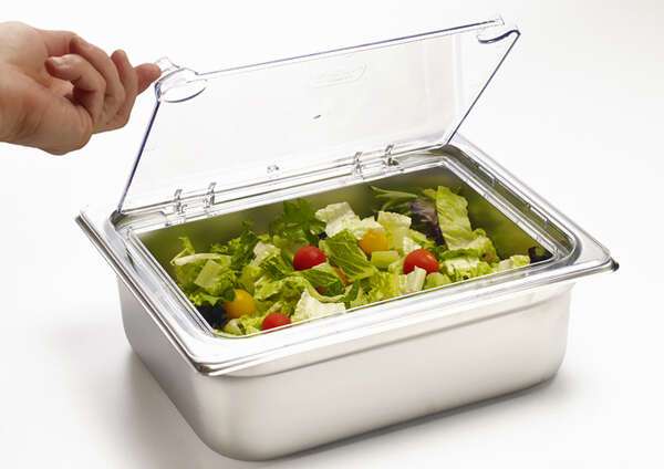 - SP7300H, 1/3 Size Clear Hinged Polycarbonate Food Pan Cover for SP7302/7304/7306/7308