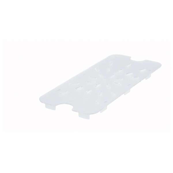 - SP73DS, One-Third Size Polycarbonate Drain shelf, NSF
