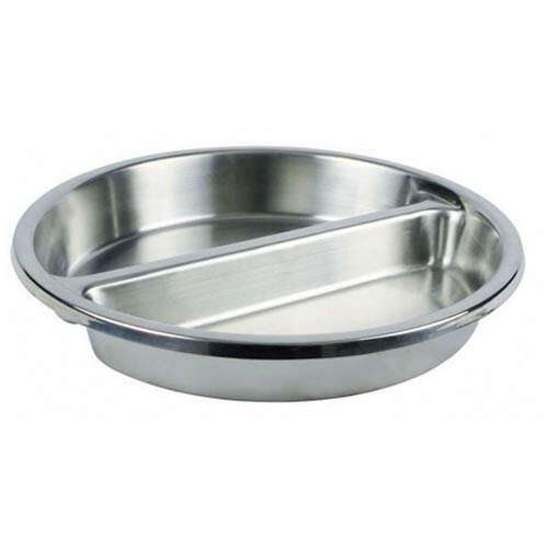 - SPFD-2R, Round Divided Food Pan for 6-Quart Chafer