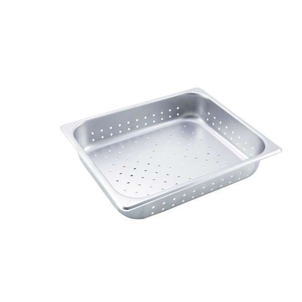 - SPHP2, 2.5-Inch Deep, Half-Size Stainless Steel Perforated Steam Table Pan, NSF
