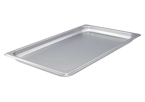 Winco SPJH-101, Anti-Jam Steam Pan, Full-Size 1.25-inch, 22 Gauge Stainless Steel, NSF