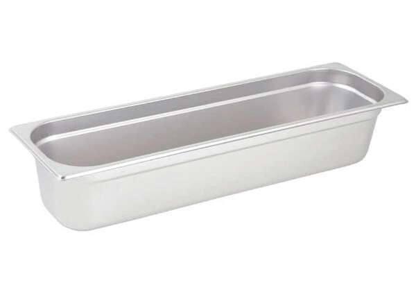 - SPJH-4HL, Anti-Jam Steam Pan, Half Long, 4-inch, 22 Gauge Stainless Steel, NSF