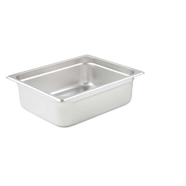- SPJL-204, 4-Inch Deep, Half-Size Anti-Jamming Steam Table Pan, 25 Gauge, NSF