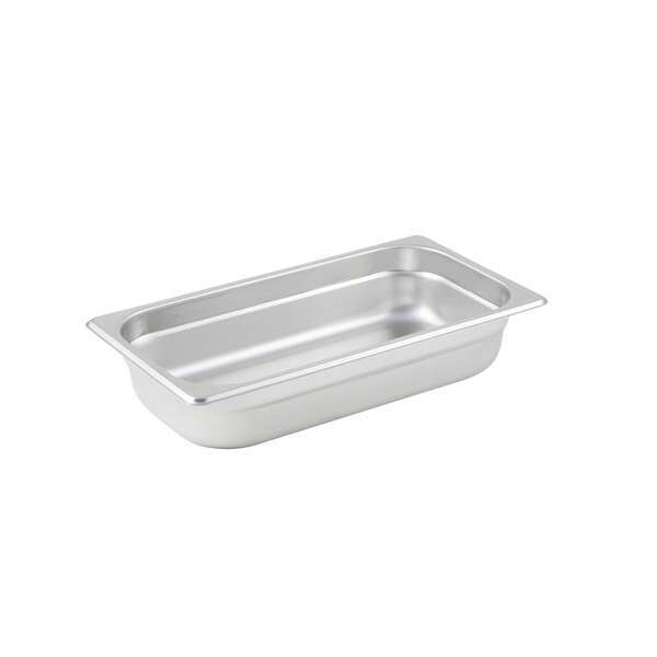 - SPJL-302, 2.5-Inch Deep, One-Third Size Anti-Jamming Steam Table Pan, 25 Gauge, NSF
