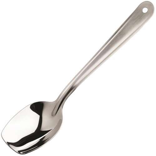- SPS-S10, 10-Inch Solid Slanted Plating Spoon