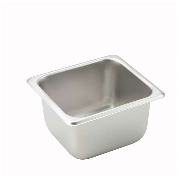 - SPS4, 4-Inch Deep One-Sixth Size Steam Table Pan, NSF
