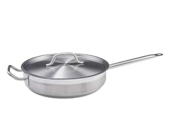 - SSET-7, 7-Quart Saute Pan with Cover, Stainless Steel, NSF