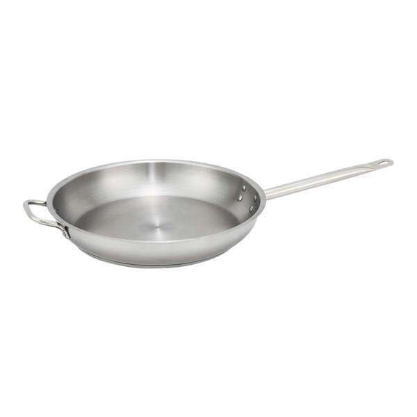 - SSFP-14, 2.6-Inch High 14.2-Inch Diameter Stainless Steel Fry Pan, NSF