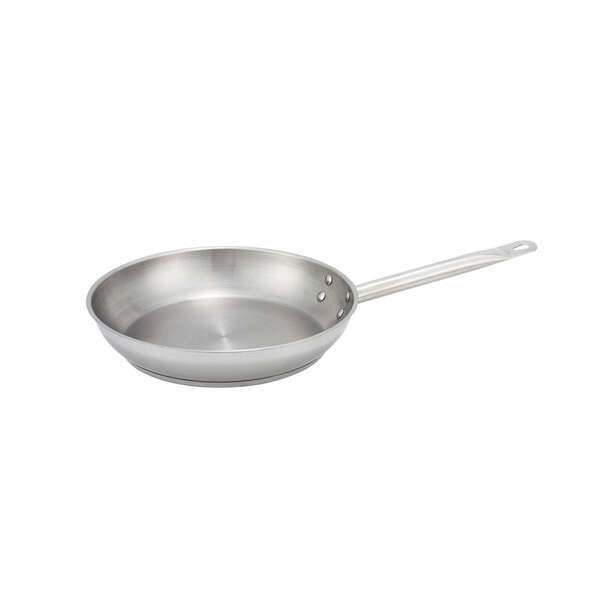 - SSFP-9, 1.8-Inch High 9.5-Inch Diameter Stainless Steel Fry Pan, NSF