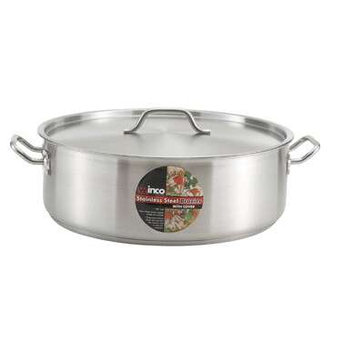 - SSLB-10, 10-Quart Stainless Steel Brazier, NSF