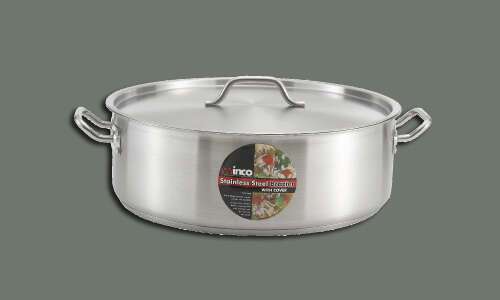 - SSLB-8, 8-Quart Stainless Steel Brazier, NSF