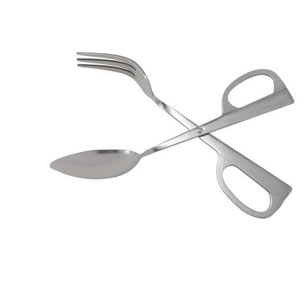 - ST-10, 10-Inch Heavy Duty Stainless Steel Scissors Salad Tong