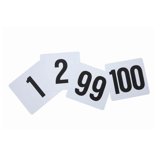 - TBN-100, 4x3.75-Inch Plastic Table Numbers, No.1-100
