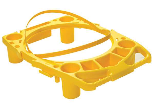 TCD-44Y, Plastic Container Caddy for 44 Gallon Trash Can PTC-44G