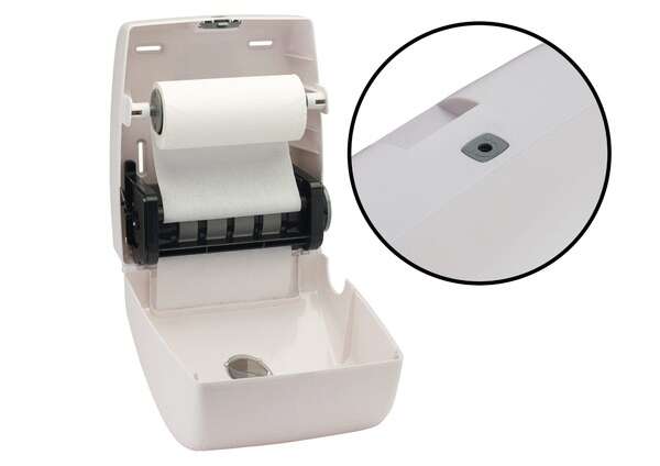 TDAC-8W, Pur-Clean White Auto Cut Roll Towel Dispenser, Wall Mount
